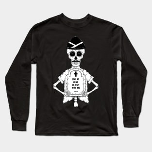 covid-19 skull Long Sleeve T-Shirt